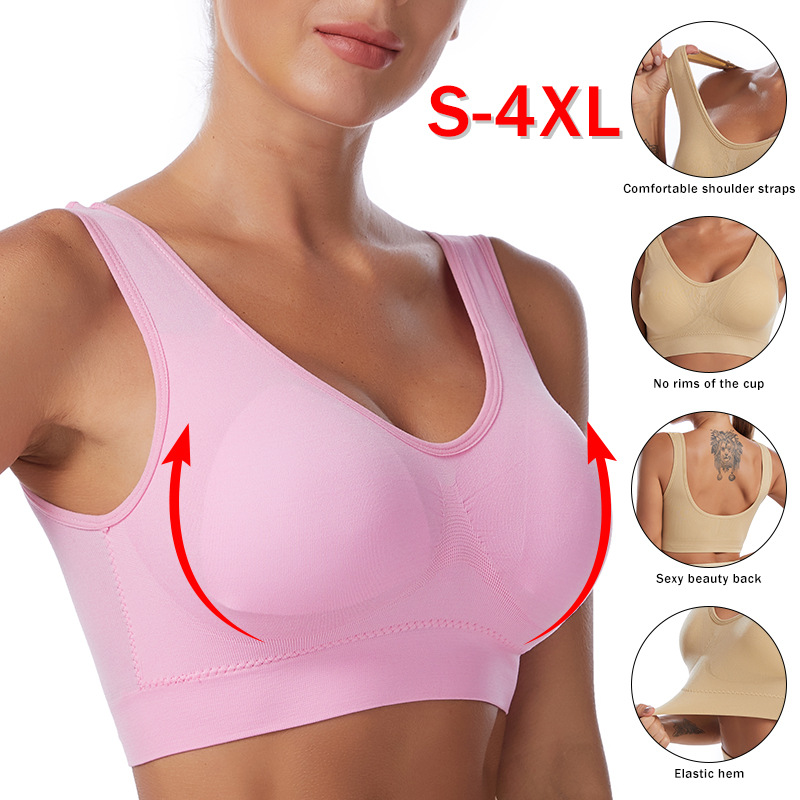 Underwire Bra Padded - Sexy Women Bra Plus Size Seamless