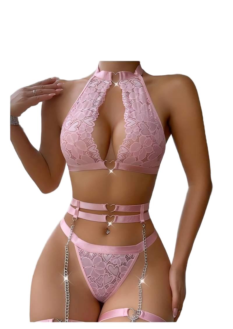 Sexy Lingerie Set Push Up Lace - огляд і ціна Minimizer Bra Women