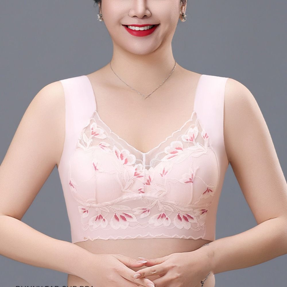 Breathable Plus Size Lace Wire - огляд і ціна Plunge Bra Push Up