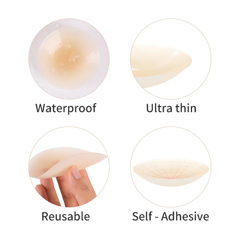 Reusable Silicone Adhesive Nip - огляд і ціна Strapless Bra Adhesive