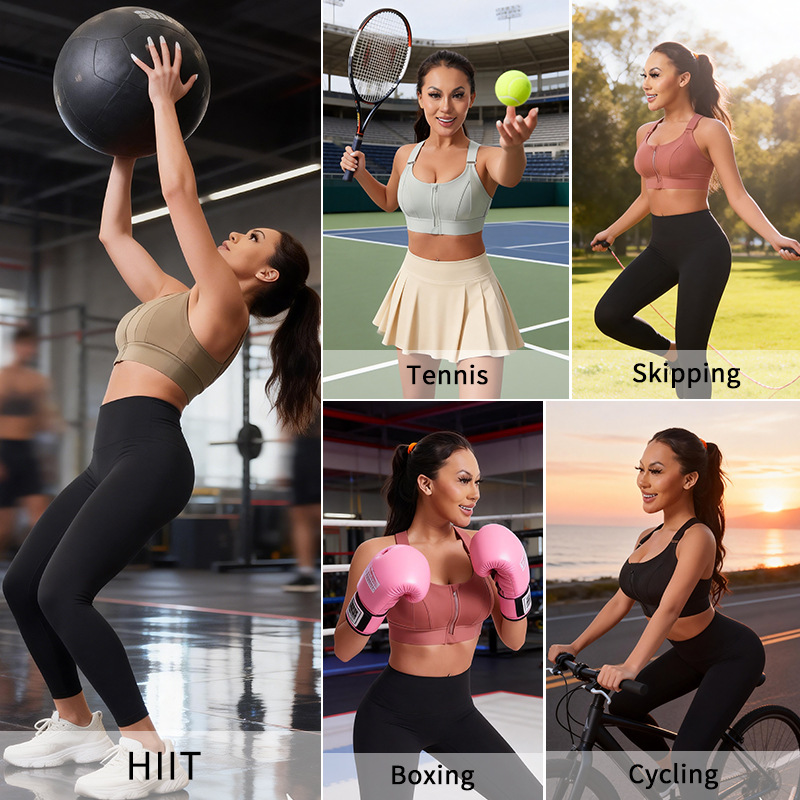 Women's High-Impact Sports Bra - огляд і ціна Plunge Bra Push Up