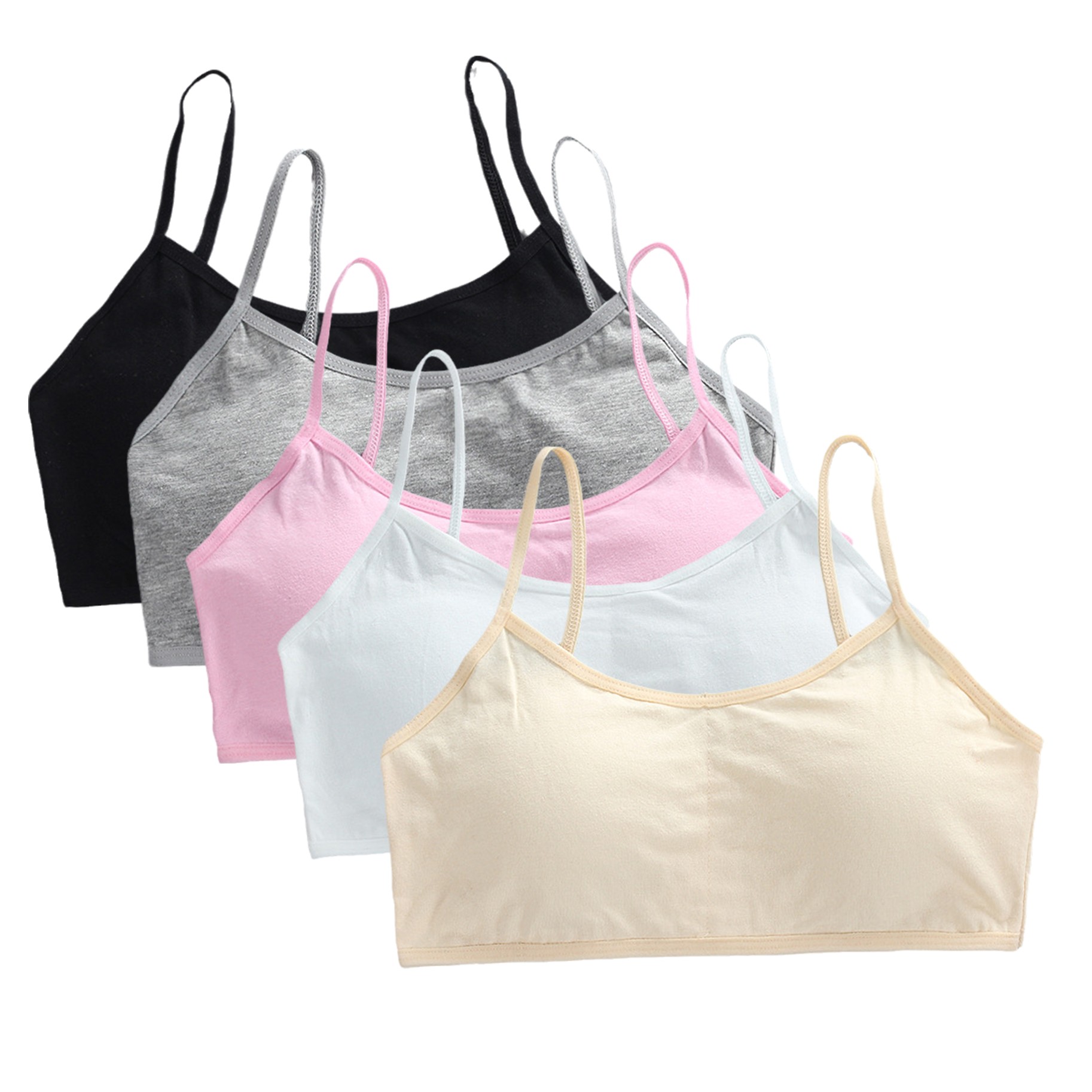 5pcs Teenage Girls Cotton Trai - огляд і ціна Cotton Bra Everyday