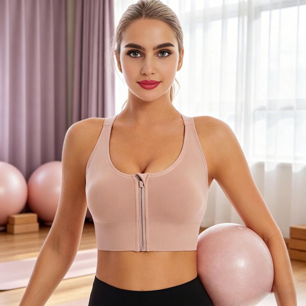 Zip Front Wireless Sports Bra  - огляд і ціна Sports Bra Racerback